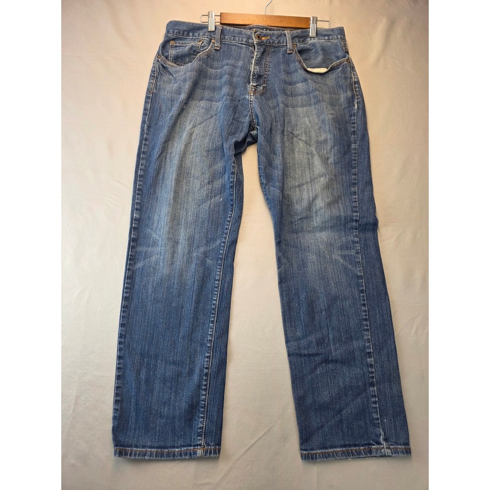 Lucky Brand 221 Original Straight Jeans Mens 36x30 Medium Wash Blue Denim